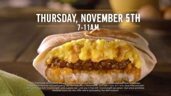 Taco Bell A.M. Crunchwrap TV Spot, 'Lorenzo Cain'