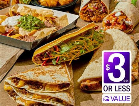 Taco Bell Cravings Value Menu