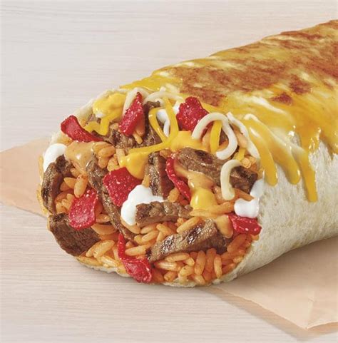 Taco Bell Double Steak Grilled Cheese Burrito