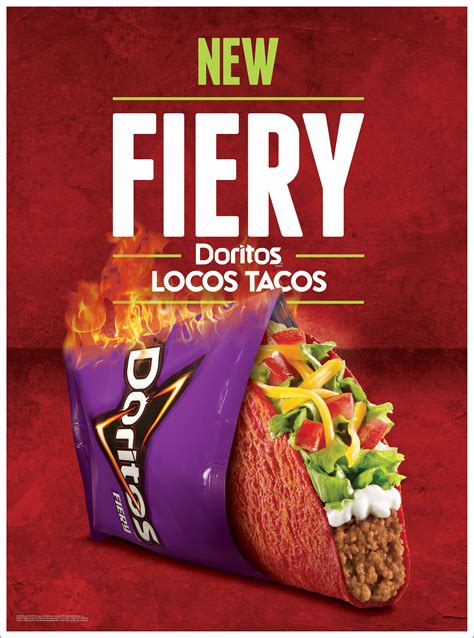 Taco Bell Fiery Doritos Locos Tacos