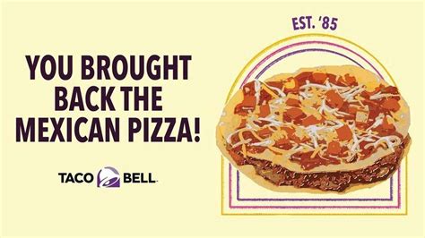 Taco Bell Mexican Pizza