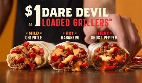 Taco Bell Mild Chipotle Dare Devil Loaded Griller logo