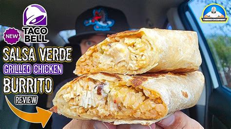 Taco Bell Salsa Verde Grilled Chicken Burrito