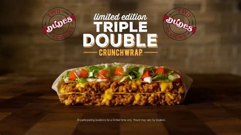 Taco Bell Triple Double Crunchwrap Box logo