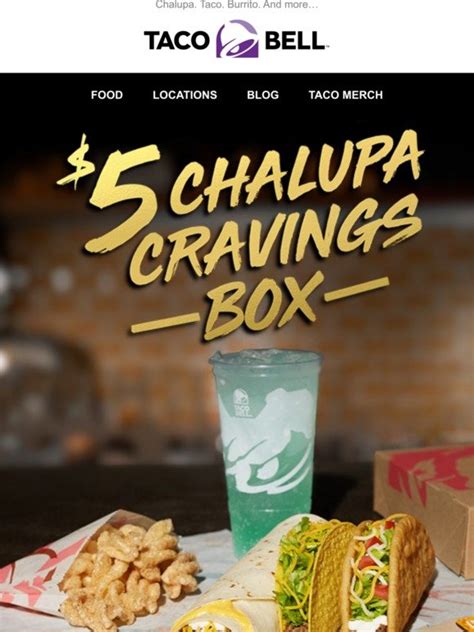 Taco Bell Veggie Chalupa Cravings Box logo