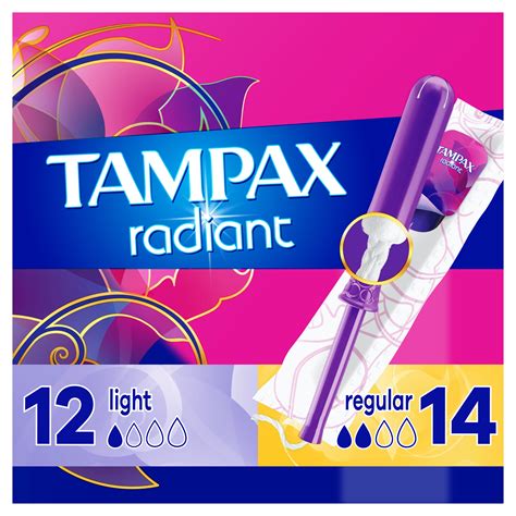 Tampax Radiant Regular Absorbency tv commercials