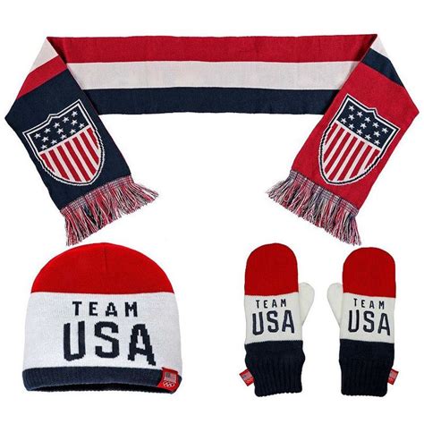 Team USA Scarf, Mitten and Beanie Gift Set