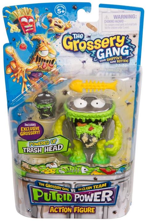 The Grossery Gang Putrid Power Action Figure, Trash Head