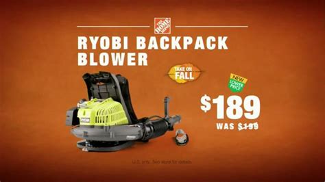 The Home Depot Ryobi Backpack Blower TV Spot