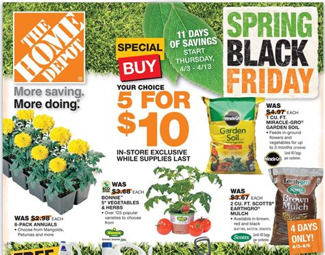 The Home Depot Spring Black Friday TV commercial - Mulch and Patio Set
