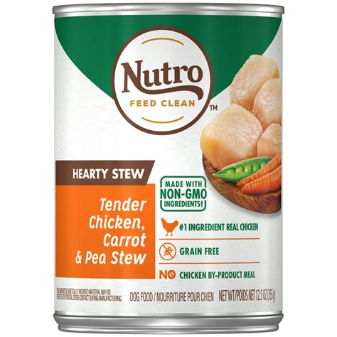 The Nutro Company Tender Chicken, Carrot & Pea Stew Recipe Wet Dog Food