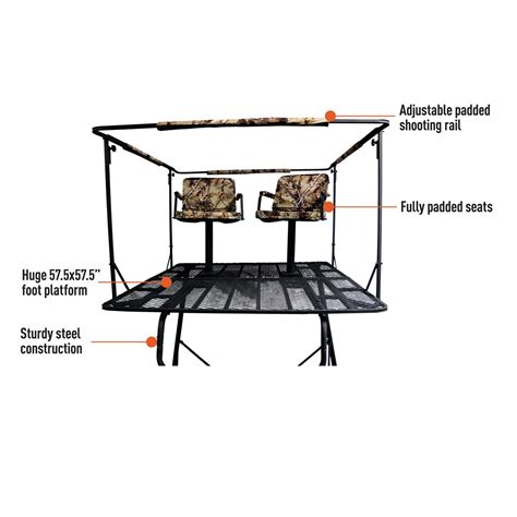 The Sportsman's Guide Guide Gear 2-Man 12' Tower Tree Stand