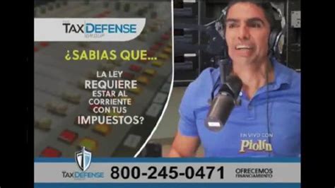 The Tax Defense Group TV Spot, 'En vivo' con Piolín featuring Eddie 