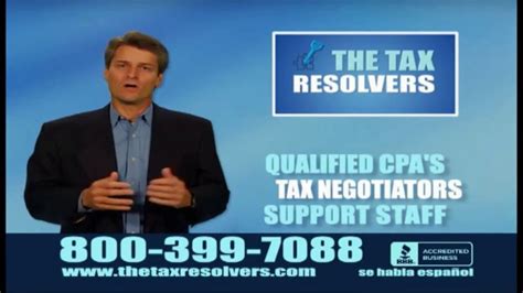 The Tax Resolvers TV commercial - Take the Stress