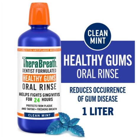 Therabreath Clean Mint Healthy Gums Oral Rinse logo