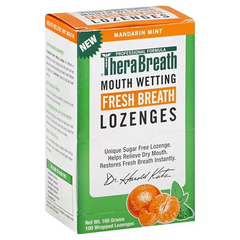 Therabreath Mouth Wetting Fresh Breath Lozenges logo