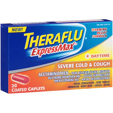 Theraflu ExpressMax Daytime Severe Cold & Cough Caplets logo