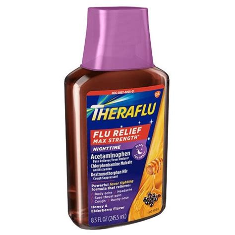 Theraflu Nighttime Flu Relief Max Strength Syrup logo