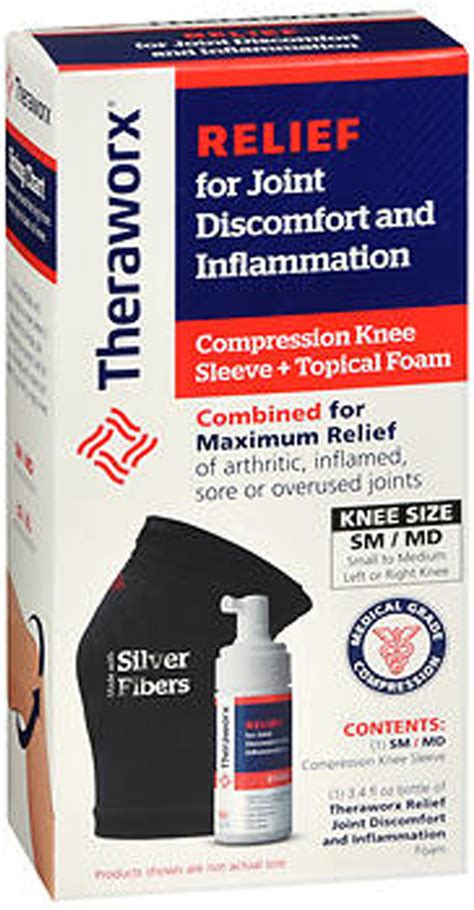 Theraworx Relief Joint Discomfort & Inflammation Foam + 1 Compression Knee Sleeve tv commercials