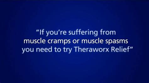 Theraworx Relief TV Spot, 'Cramps and Spasms'