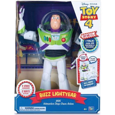 Thinkway Toys Buzz Lightyear with Interactive Drop-Down Action