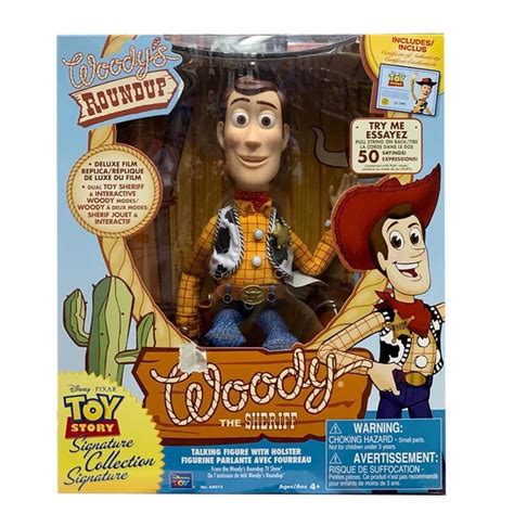 Thinkway Toys Sheriff Woody with Interactive Drop-Down Action logo