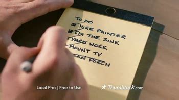 Thumbtack TV commercial - Your To-Do List