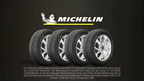 TireRack.com TV commercial - Up to $120 Reward Card on Michelin or BFGoodrich