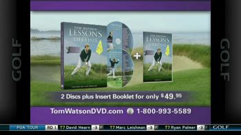 Tom Watson Lessons of a Lifetime DVD TV commercial