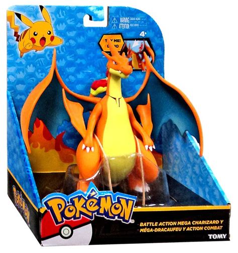 Tomy Pokemon Action Feature Figures - Battle Action Mega Charizard Y tv commercials