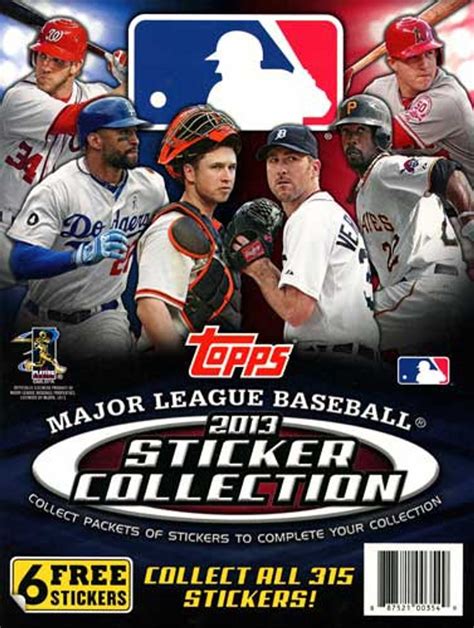 Topps 2013 Sticker Collection Major League Baseball