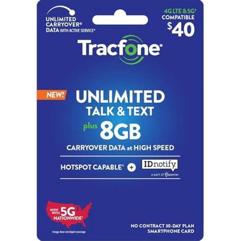 TracFone Unlimited Talk and Text With Unlimited Carryover Data