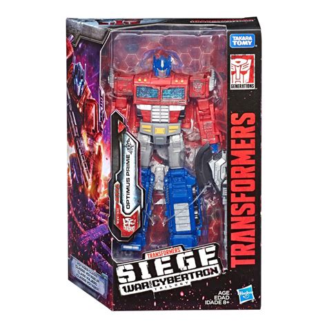 Transformers (Hasbro) Siege War for Cyberton Trilogy Generations War Optimus Prime logo