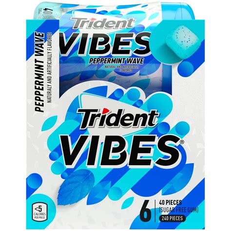 Trident Vibes Peppermint Wave logo