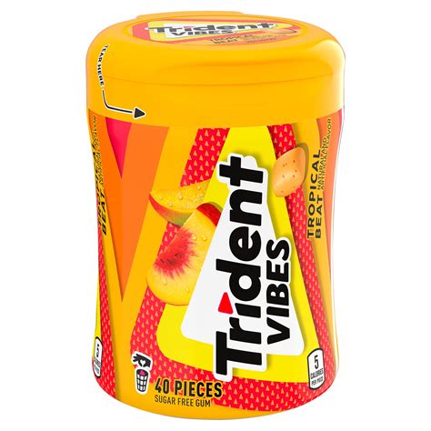 Trident Vibes Tropical Beat logo