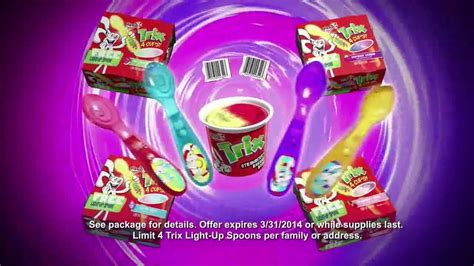 Trix Yogurt TV Spot, 'Light Up Spoons'