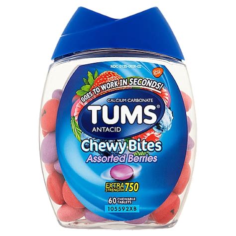 Tums Chewy Bites Assorted Berries logo