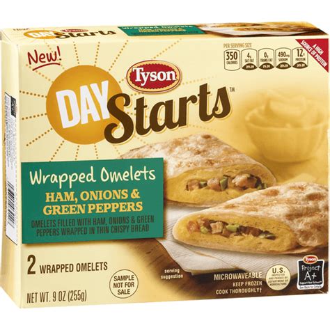 Tyson Foods Day Starts Cheese Wrapped Omelet logo