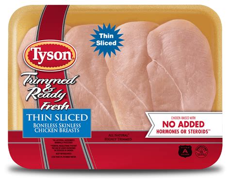 Tyson Foods Thin Sliced Boneless Skinless Chicken Breast logo