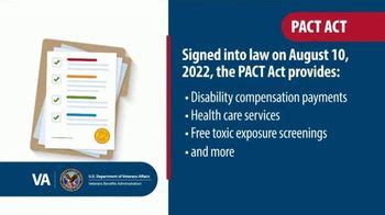 U.S. Department of Veterans Affairs TV commercial - Pact Act