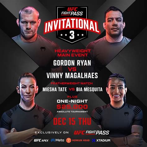 UFC Fight Pass TV Spot, 'Invitational 3: Ryan vs. Magalhaes, Tate vs. Mesquita' created for UFC Fight Pass