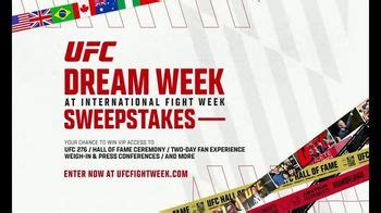 Ultimate Fighting Championship TV Spot, '2022 International Fight Week: Dream Sweepstakes'