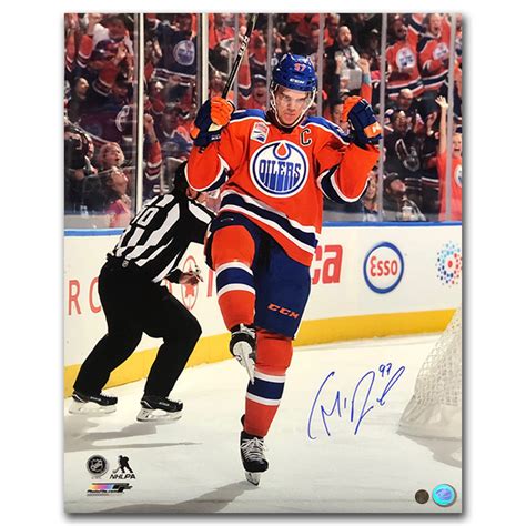 Upper Deck Store Connor McDavid Autographed “2019 All-Star Collage” 16x20 logo