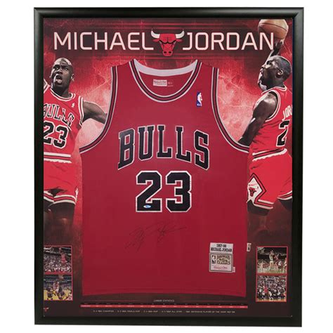 Upper Deck Store Michael Jordan Autographed “The Shot” Framed 24x36