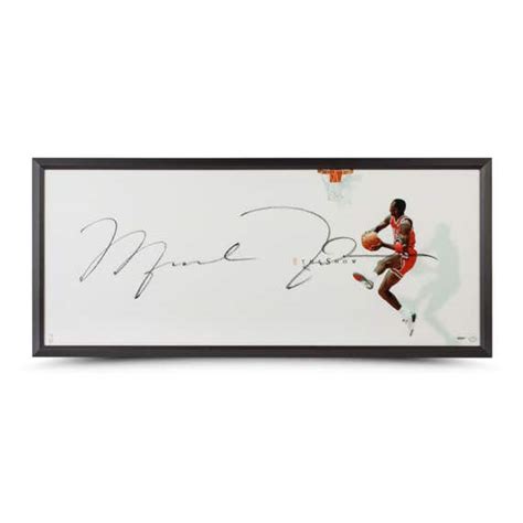 Upper Deck Store Michael Jordan Autographed The Show II 46x20 Framed logo