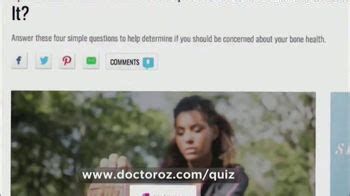 Usana TV Spot, 'Dr. Oz: Porous Bones Quiz'