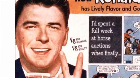 V8 Juice TV commercial - How Ronald Reagan Discovered V8