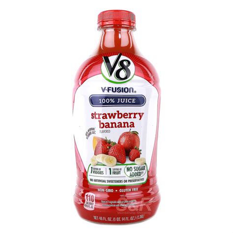 V8 Juice V-Fusion Strawberry Banana logo