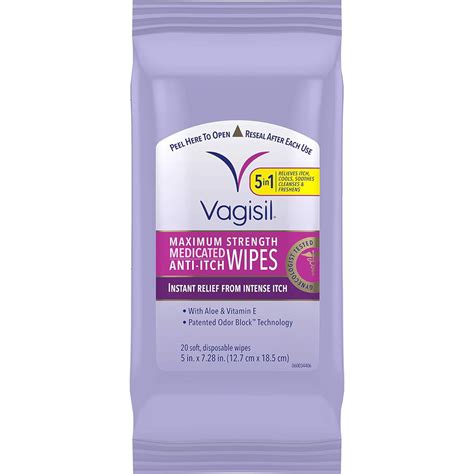 Vagisil Anti-Itch Medicated Wipes