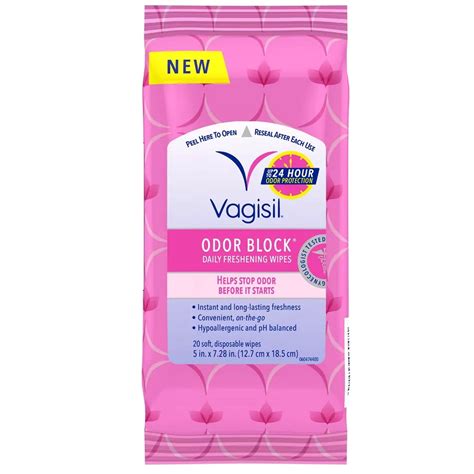 Vagisil Odor Block Daily Freshening Wipes